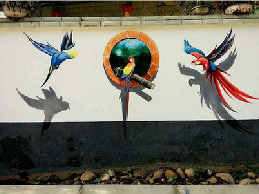 宁洱视觉错位-3D墙绘设计