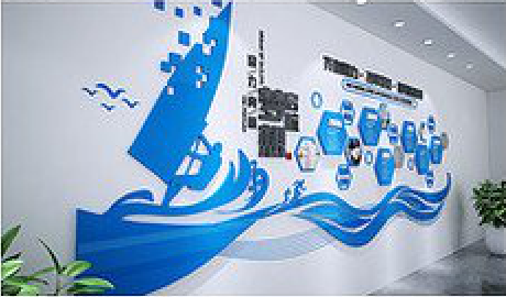 宁洱海浪主题文化墙如何设计？