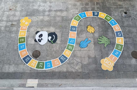 宁洱地面游戏彩绘