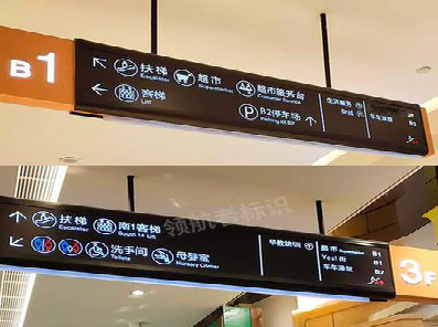 宁洱如何通过商场标识牌引导客流分布？